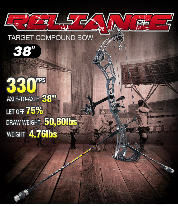 Topoint Reliance 36" Target Compound Bow Package 60lb 26.5-30.5"