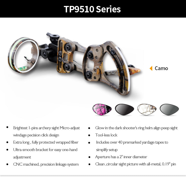 Topoint Single pin Hunting sight Moveable Micro Adjustment
