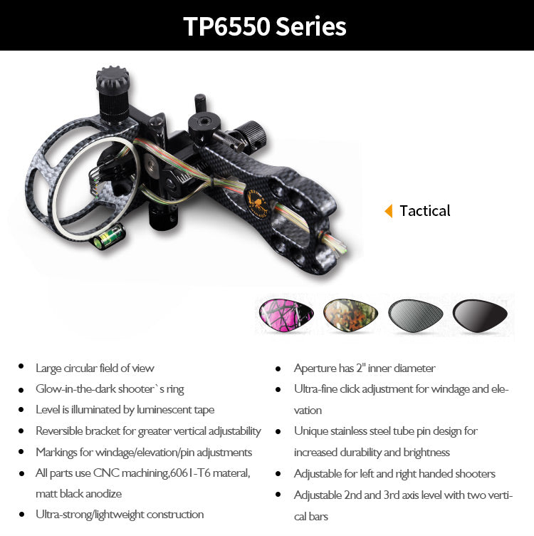 Topoint Compound Bow Sight 5pin RH & LH