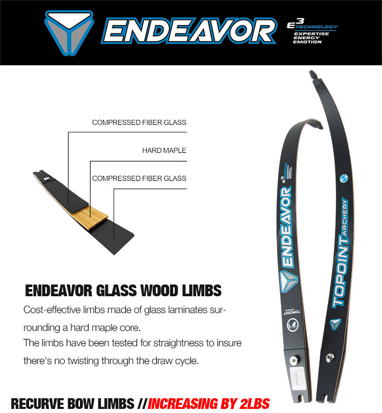 Topoint Endeavor ILF Recurve Bow Limbs