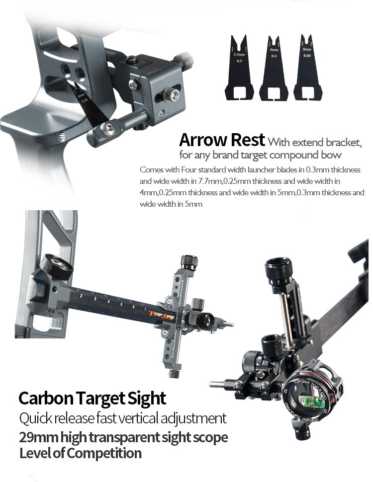 Topoint Reliance 36" Target Compound Bow Package 60lb 26.5-30.5"