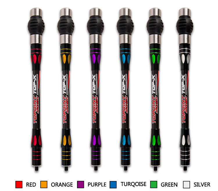 Topoint Top-X Carbon Stabilizer set with dampeners For Compound Bow