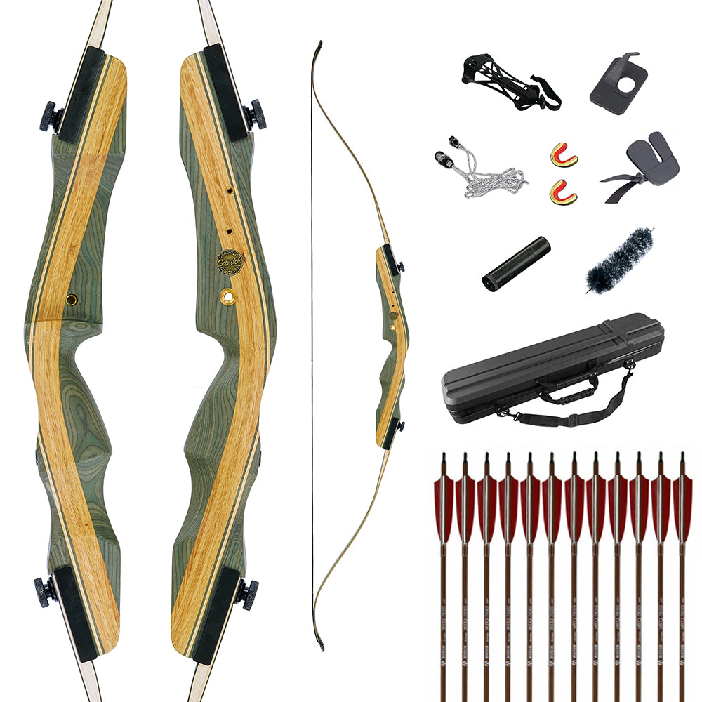 Samick Sage Takedown Recurve Bow Field Ready Kit 25-60lb RH or LH