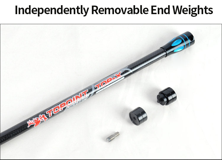 Topoint Top-X Carbon Stabilizer set with dampeners For Compound Bow