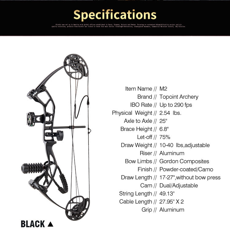 Topoint M2 Youth Compound Bow