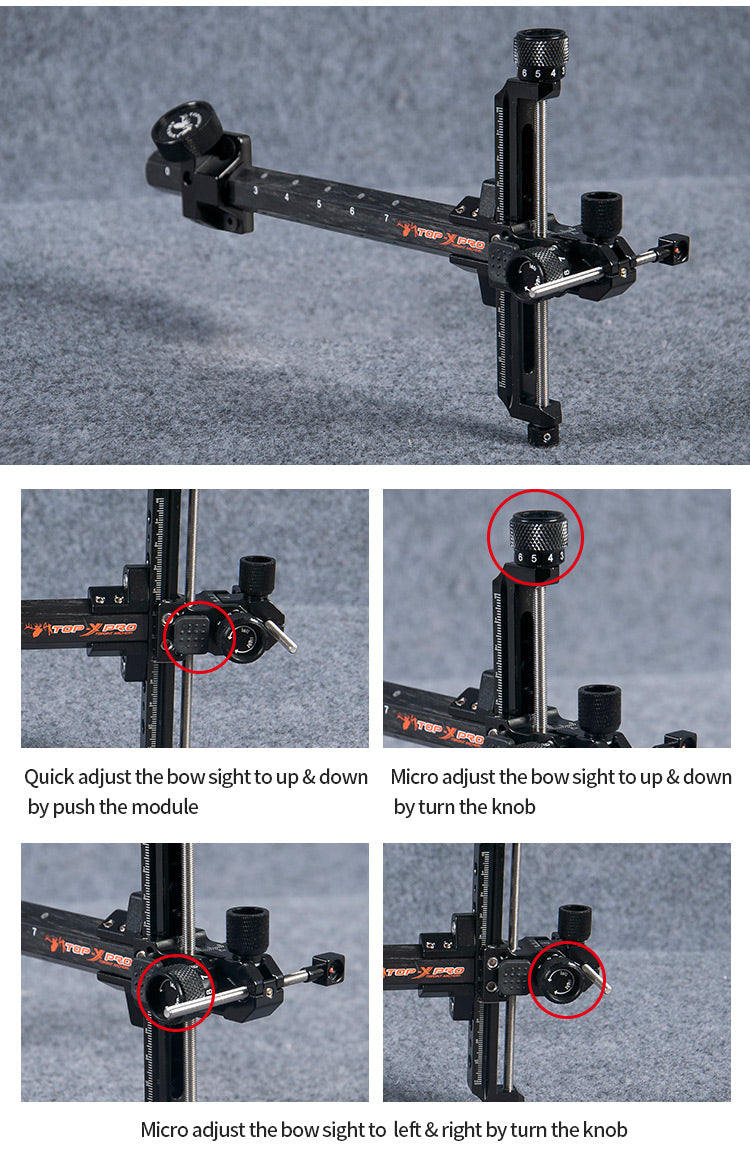 Topoint Recurve Bow Sight TR1003 RH or LH