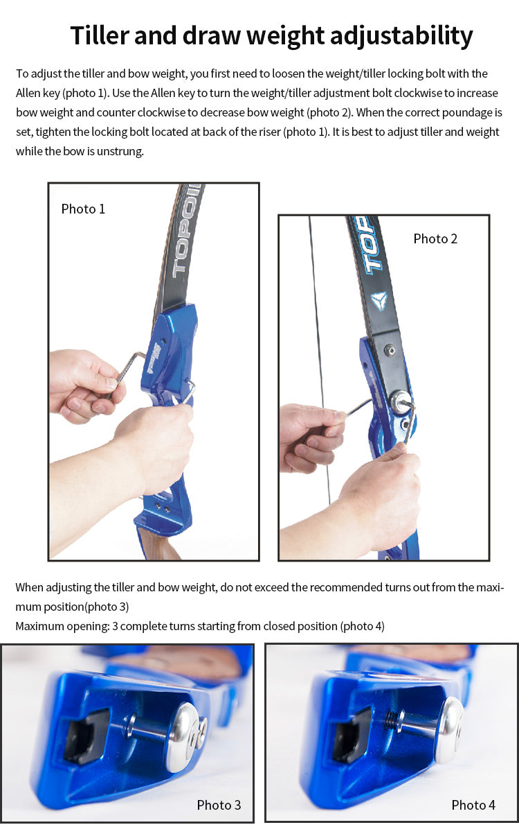 Topoint Endeavor ILF Takendown Recurve Bow for Target Shooting