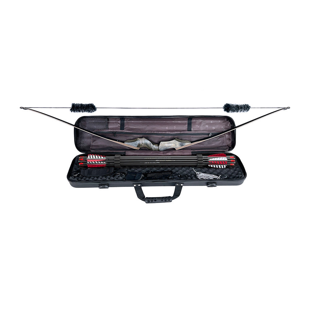 Black Hunter 60" Taken Down Longbow Limbs RH Hard Case Package