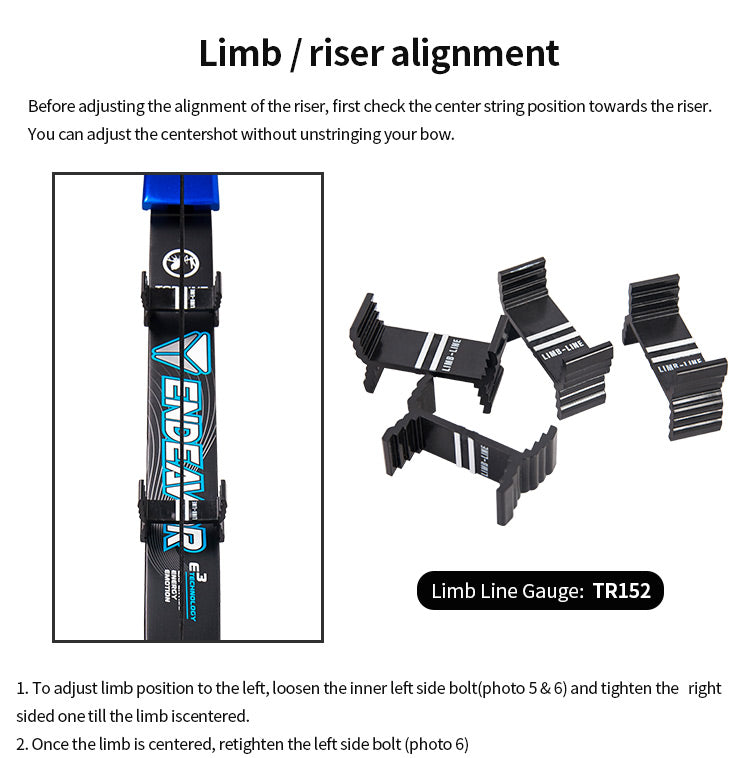 Topoint Endeavor ILF Takendown Recurve Bow for Target Shooting