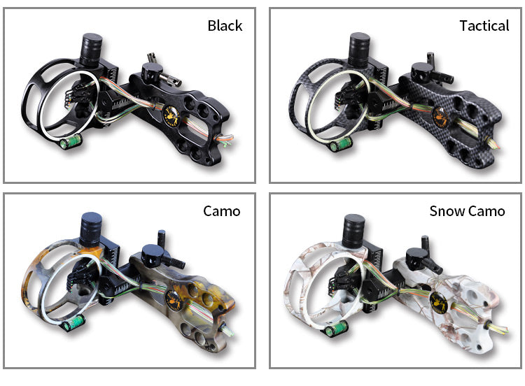 Topoint Bow Sight 5pin Fibre Optic Micro Adjustment Sight TP4550