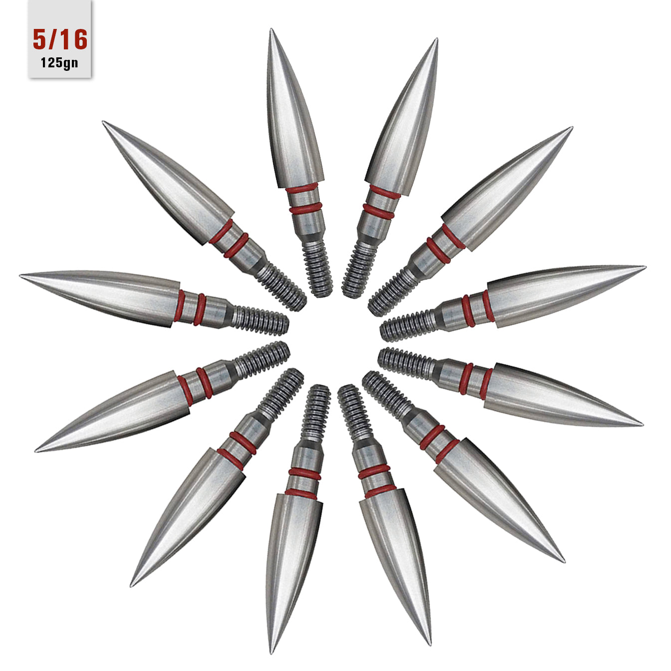 Pandarus Stainless Steel Bullet Points 9/32 19/64 5/16 100-200Gr