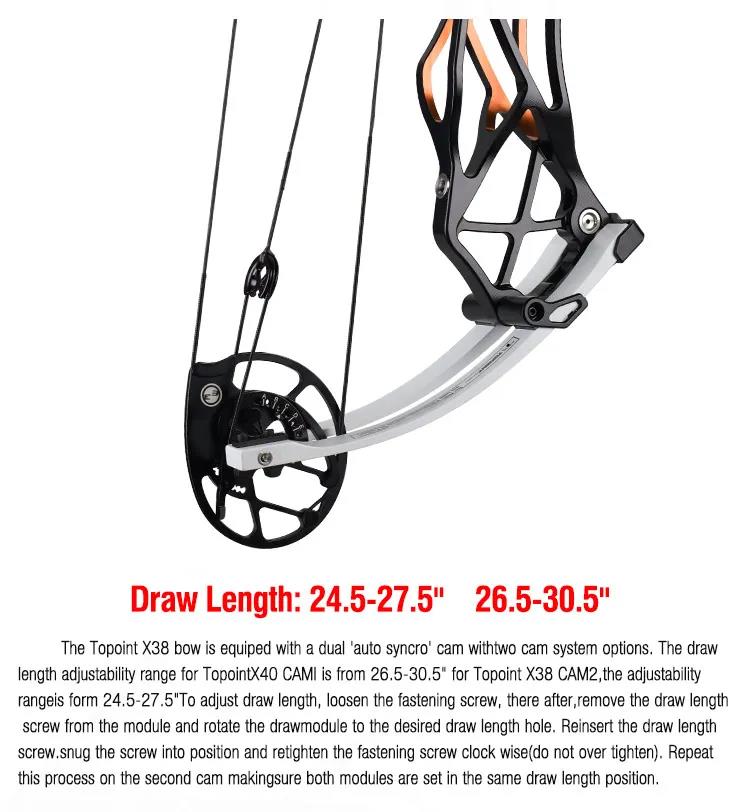 Topoint X38 Target Compound Bow Shoot Through Cam1 RH