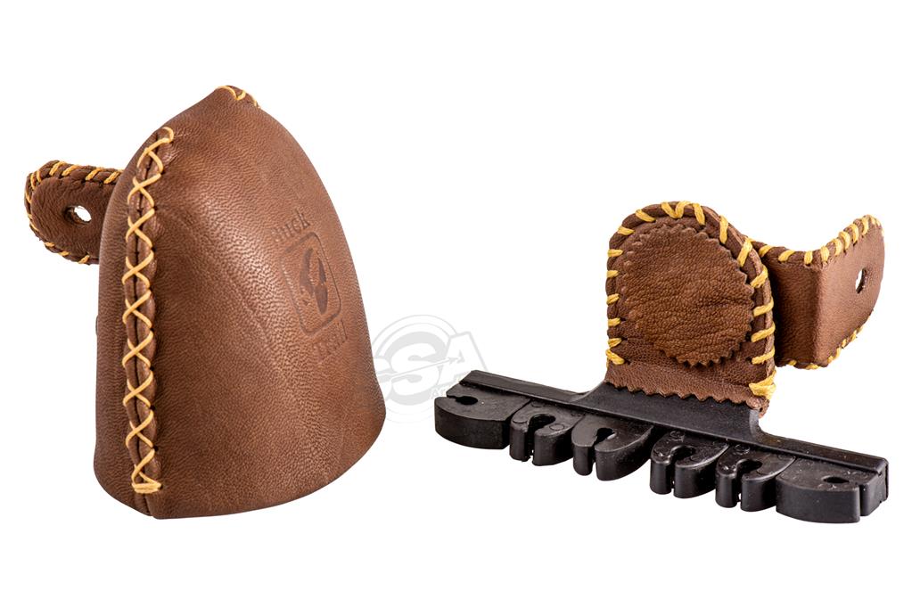 BUCK TRAIL DELUXE SCREW-ON 6-ARROWS QUIVER MEDIUM BROWN