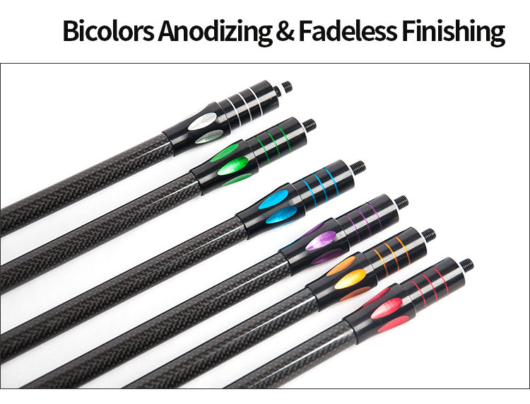 Topoint Top-X Carbon Stabilizer set with dampeners For Compound Bow