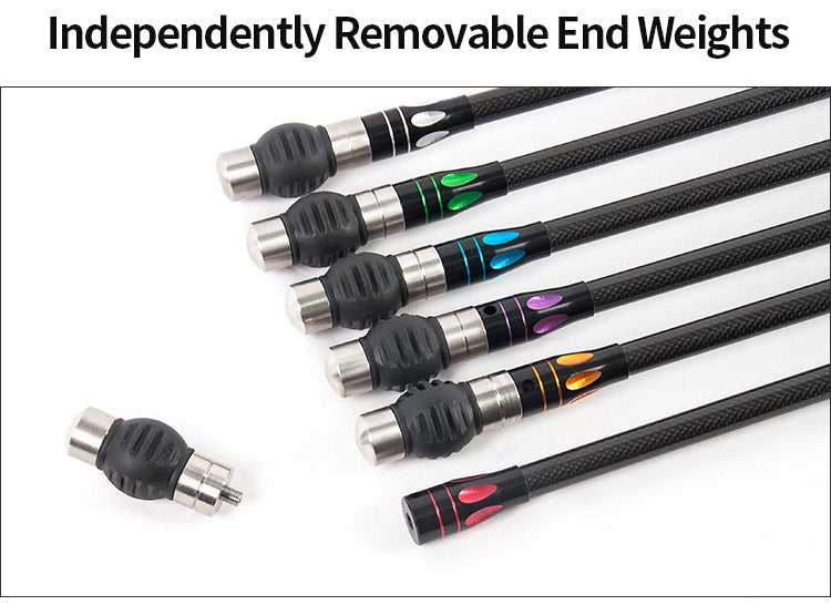 Topoint Top-X Carbon Stabilizer set with dampeners For Compound Bow