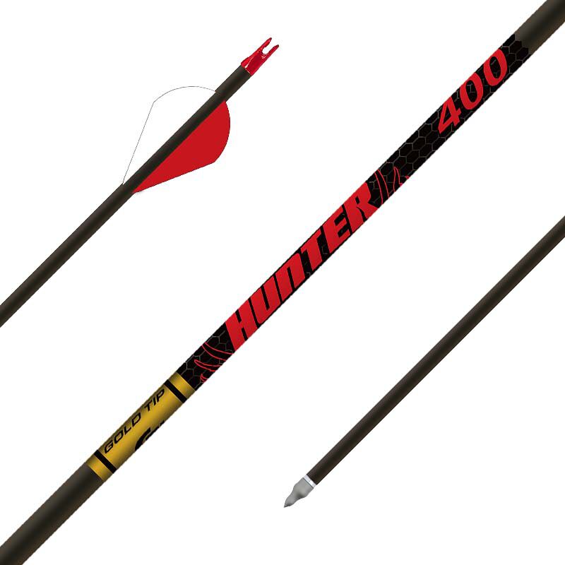 Gold Tips Hunter Fletched Carbon Arrows