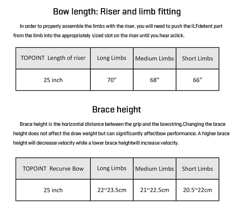 Topoint X 25 Recurve Riser ILF