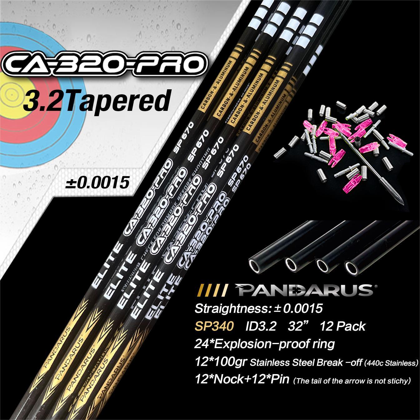 Pandarus CA-320 PRO Tapered Shafts With Stainless Point