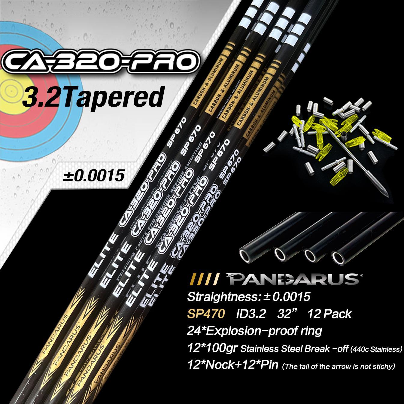 Pandarus CA-320 PRO Tapered Shafts With Stainless Point