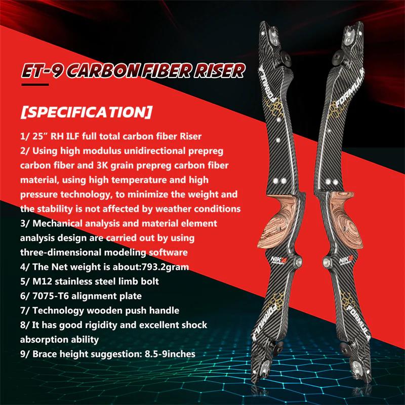 NIKA 25inch ILF Carbon Riser ET-9