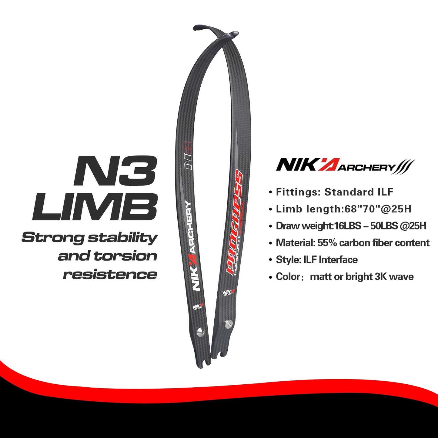 NIKA N3 ILF Carbon Limbs