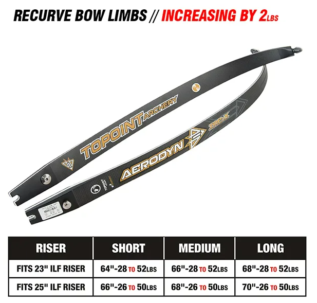 Topoint Aerodyn 3K High Modulus Carbon Foam Core ILF Limbs