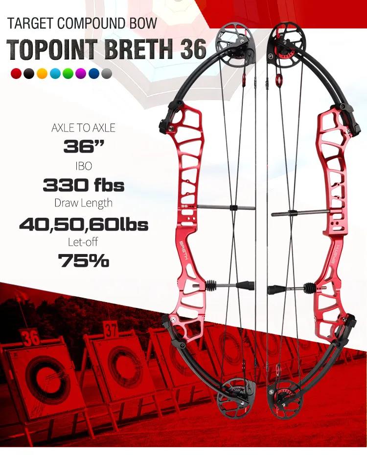Topoint Breth 36 Target Compound Bow Cam1 26.5-29.5" RH or LH