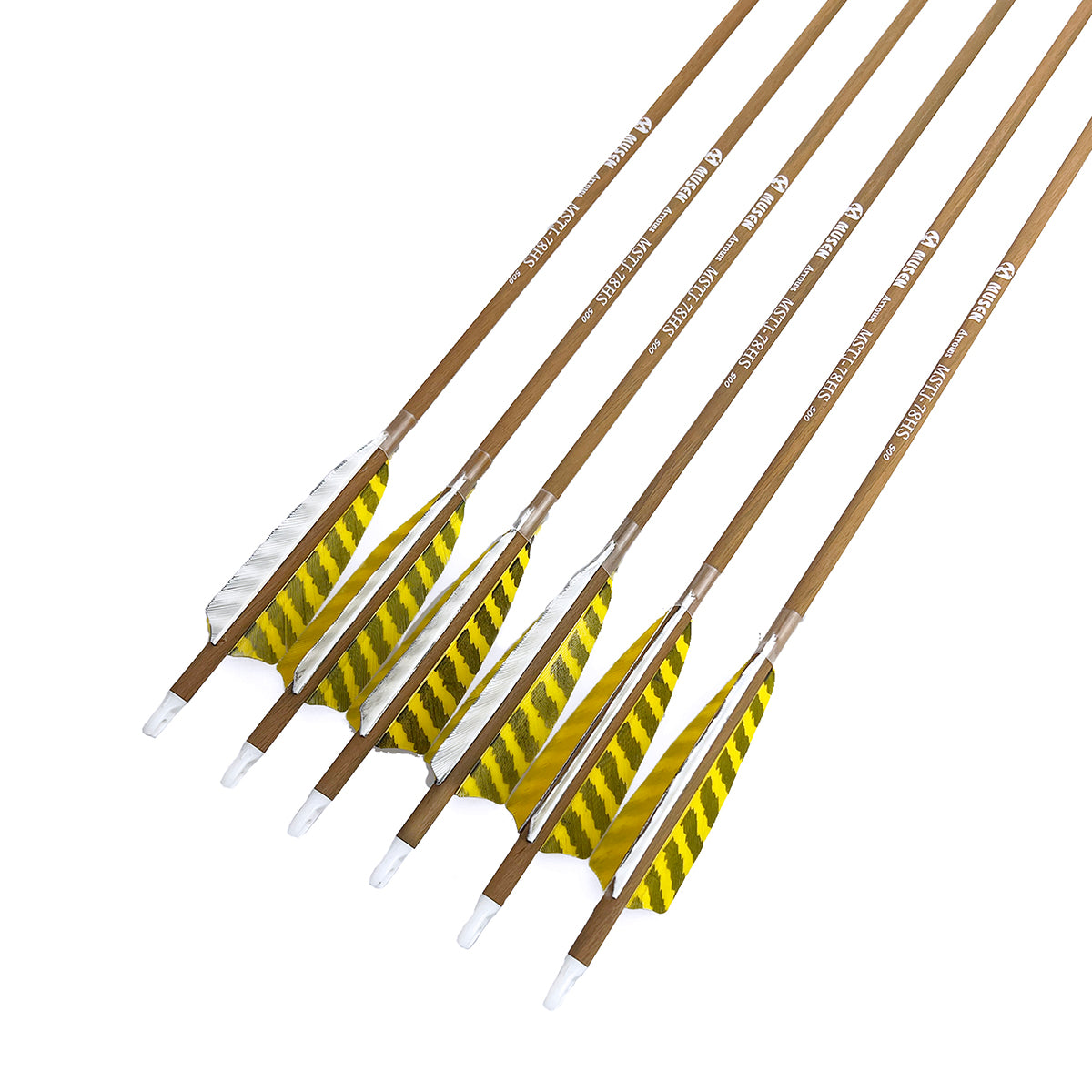 Musen Pure Carbon Feather Arrows Spine 500