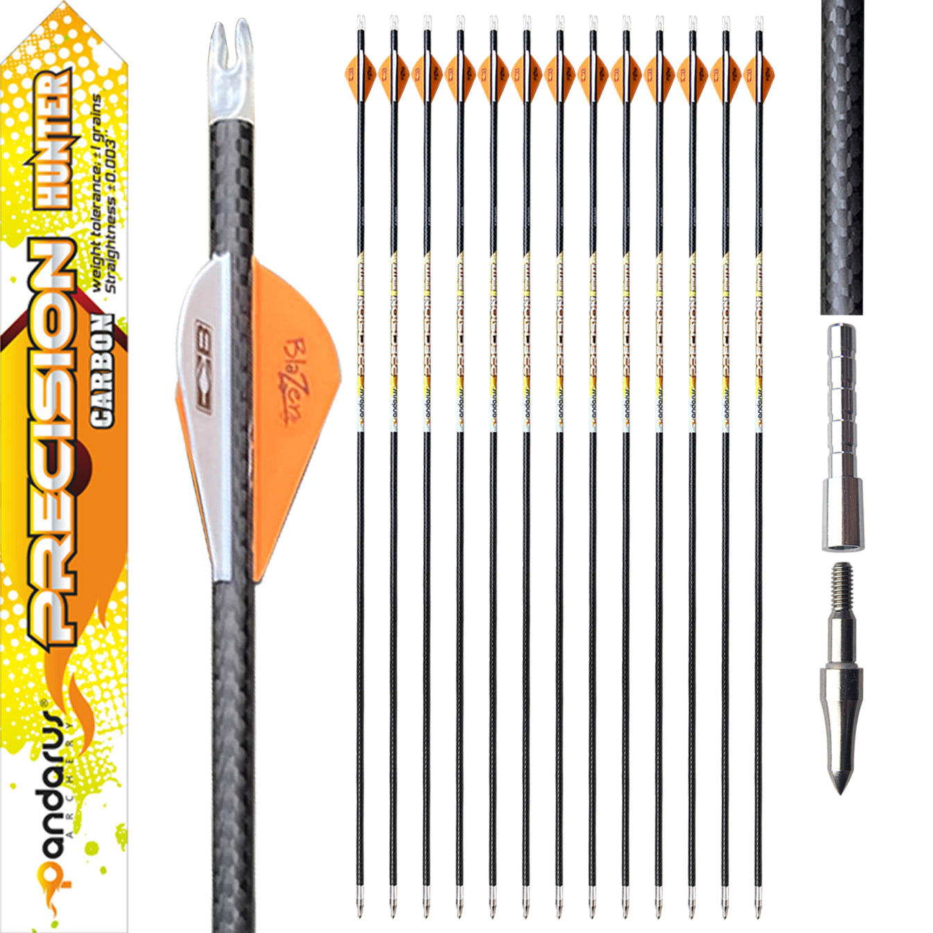 PANDARUS HUNTERS PRECISION ARROWS 5.2mm 300/340/400SP