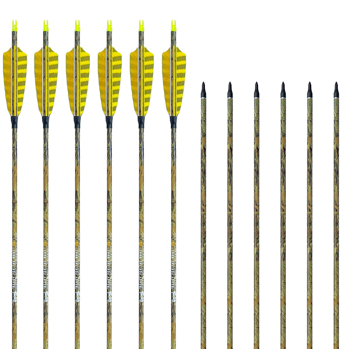Evercatch 12x 30.5" PURE CARBON ARROWS FEATHER RECURVE BOW LONGBOW HUNTING TARGET