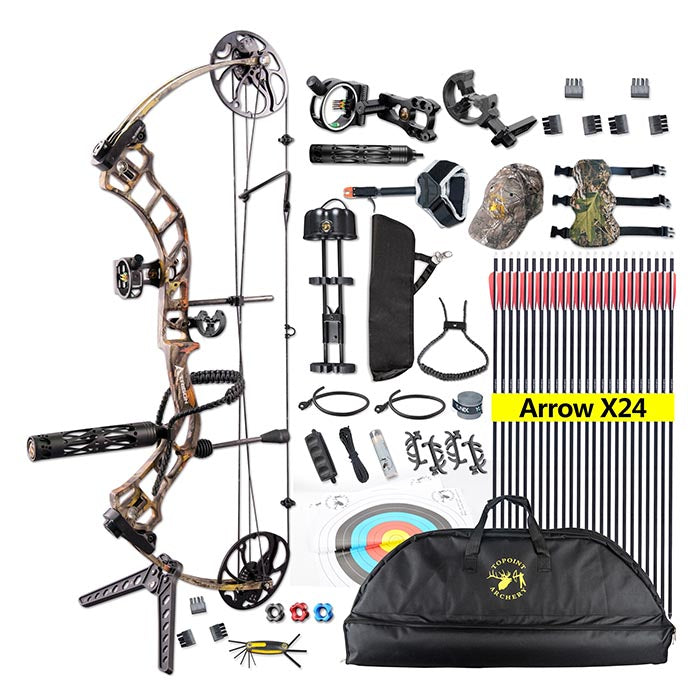 Topoint Trigon 19-30" COMPOUND BOW & ARROW HUNTING TARGET ARCHERY 15-70LBS