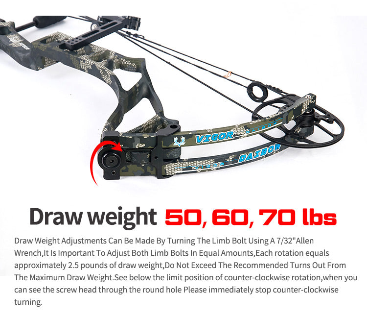 Daibow Vigor Compound Bow CNC Riser High Speed Bow