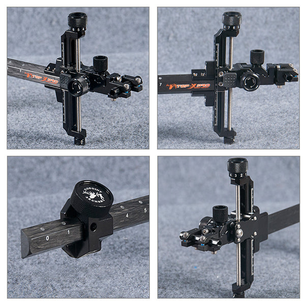 Topoint Carbon Compound Bow Sight TP8810 Micro adjust Detachable bracket Carbon Bracket