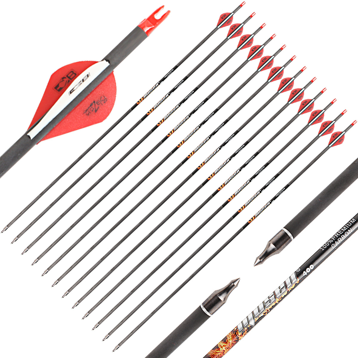 Musen Carbon Hunting Arrows Spine250