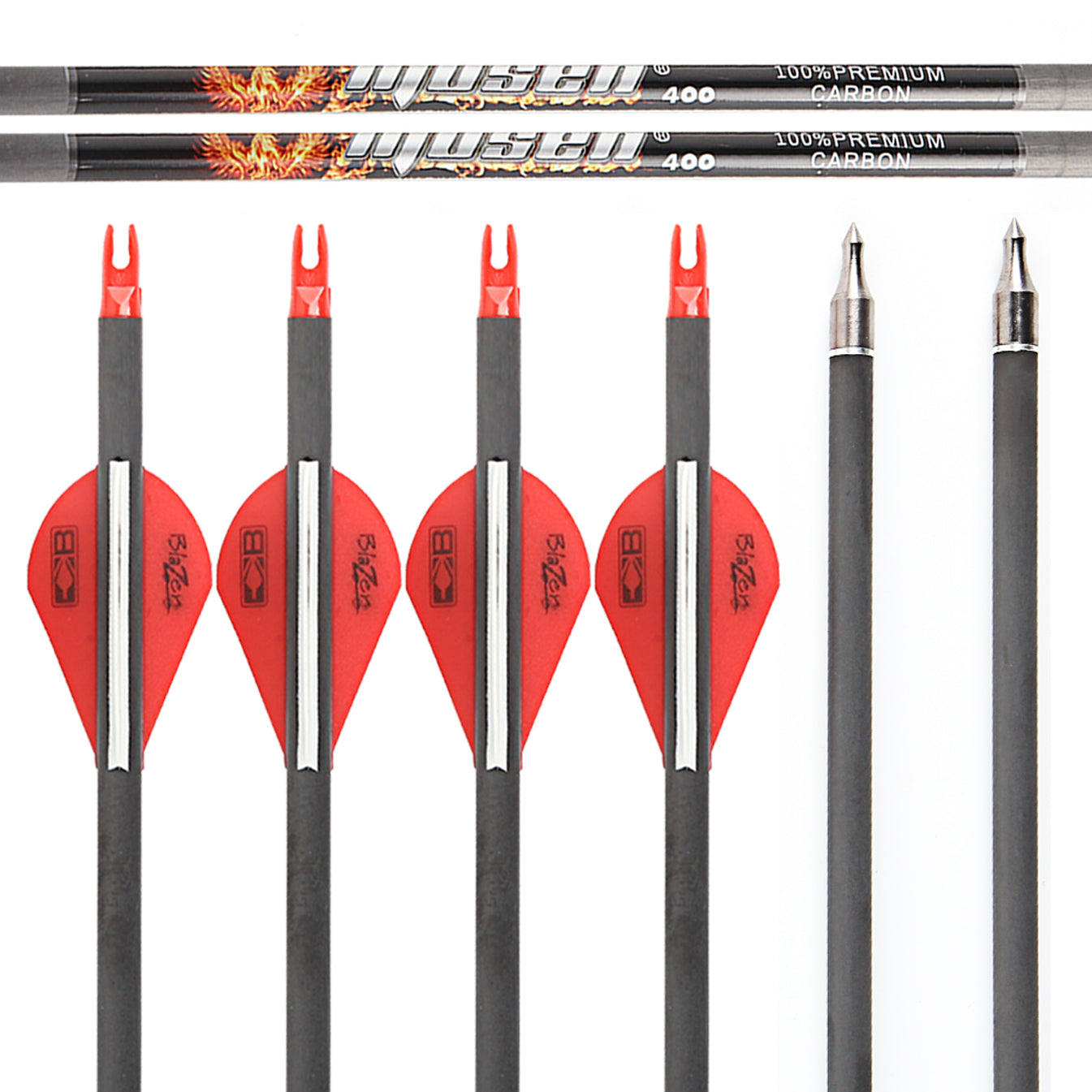 Musen Carbon Hunting Arrows Spine250