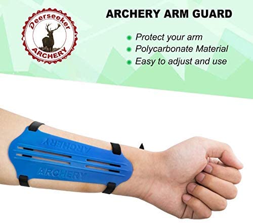 Dseeker Archery Armguard Adjustable 2 Straps Buckles