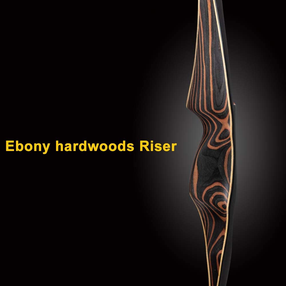 Deerseeker Traditional Hunting Long bow 54" Longbow RH 30-60lb longbow 1pcs