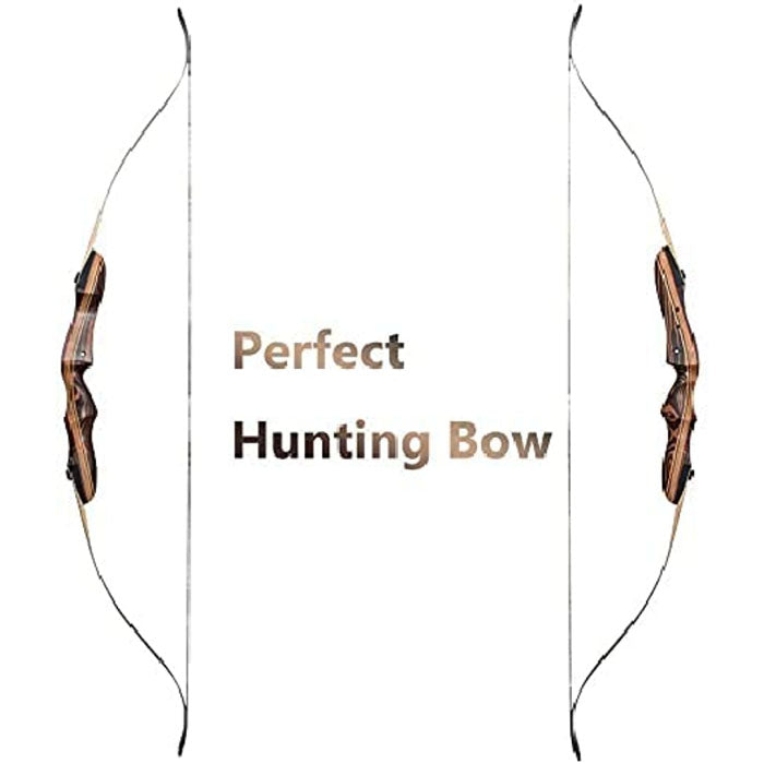 Dseeker Raptor 62" Takedown Recurve Bow Archery for Hunting Targeting Shooting 20-60lb