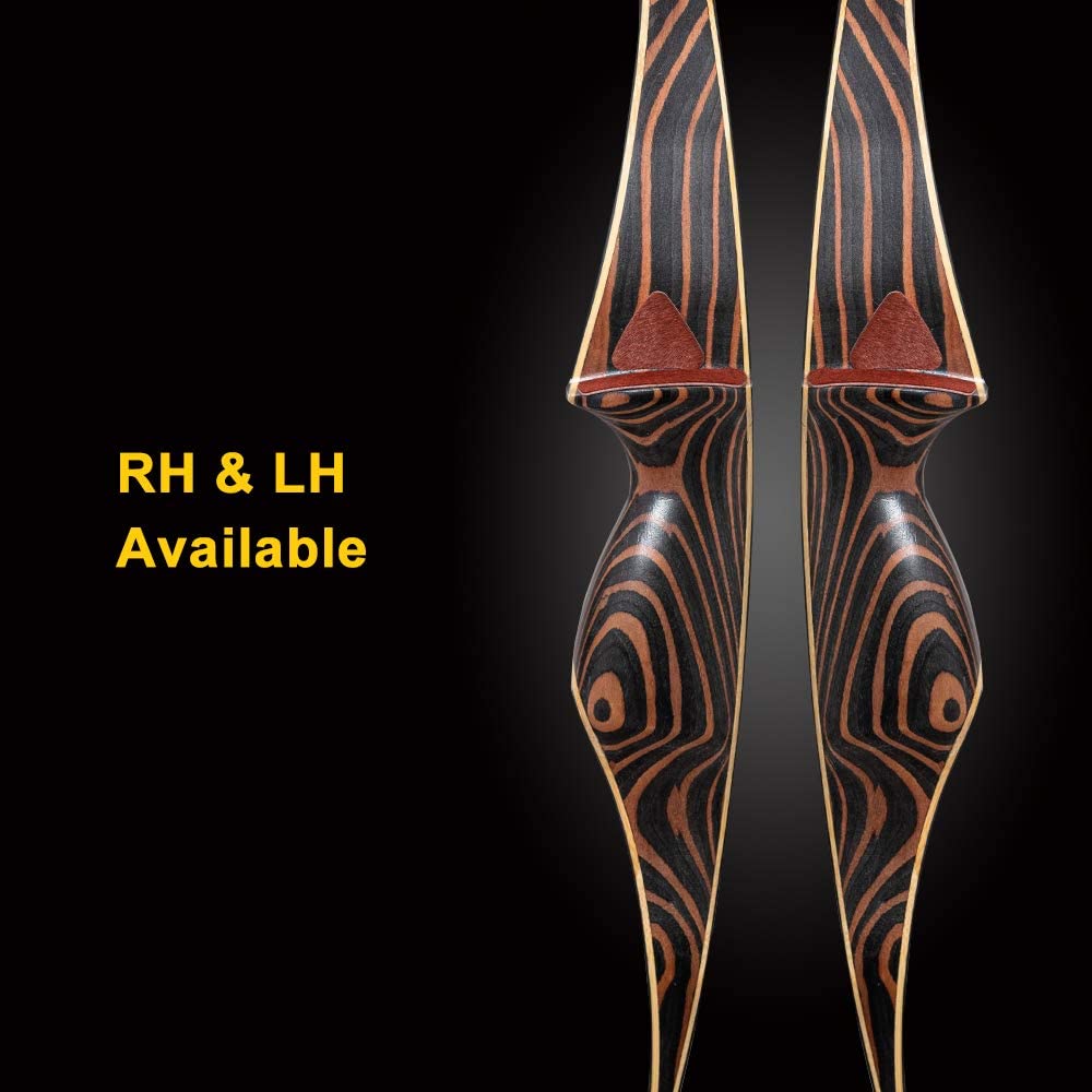 Deerseeker Traditional Hunting Long bow 54" Longbow RH 30-60lb longbow 1pcs