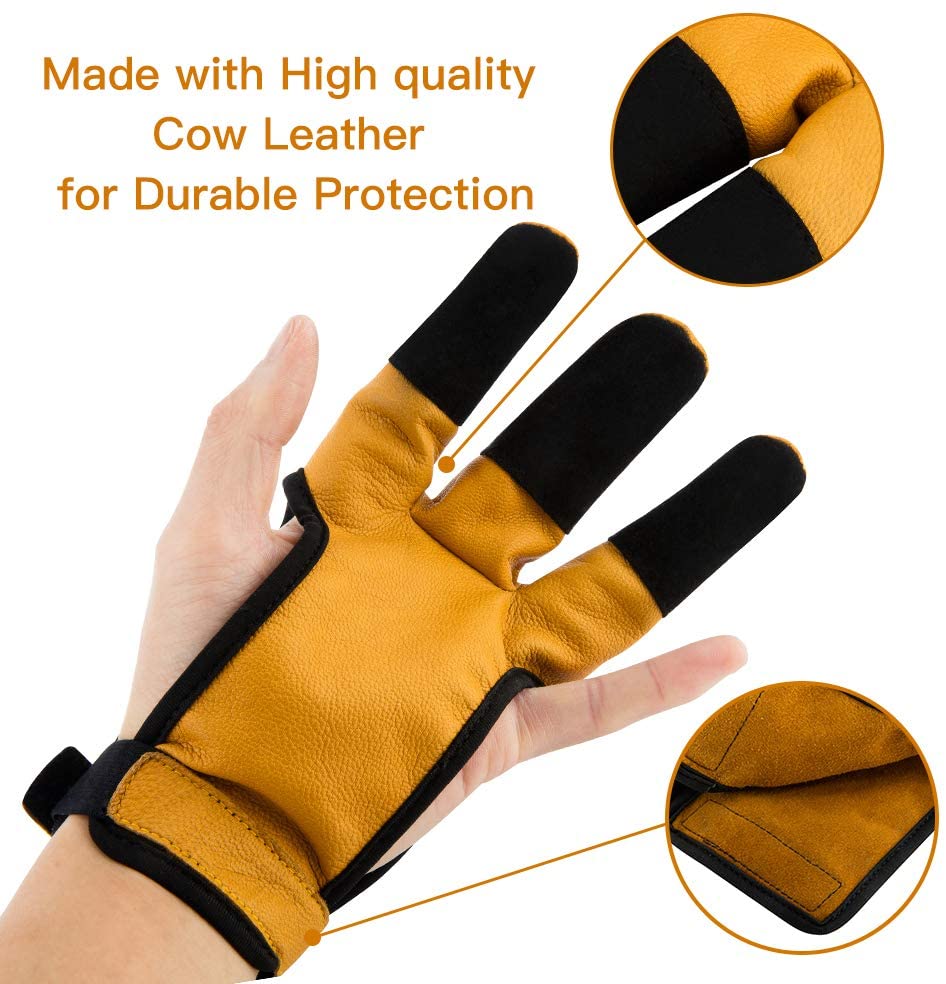 Dseeker Archery Shooting Glove 3 Finger