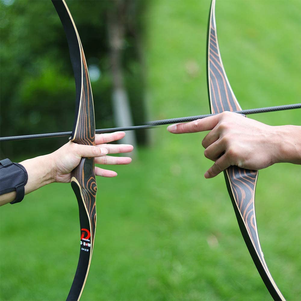 Deerseeker Traditional Hunting Long bow 54" Longbow RH 30-60lb longbow 1pcs