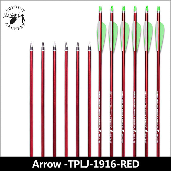 TOPOINT 1916 ALUMINIUM ARROWS FOR COMPOUND OR RECURVE BOW TARGET