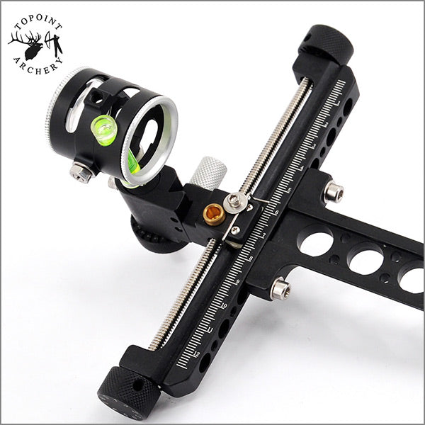 Topoint Compound Bow Sight CNC Alu Body 4x Lens R/L TP8510