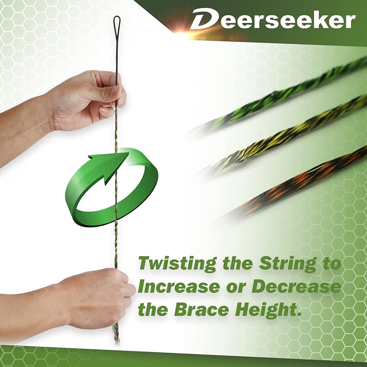 Dseeker Bow String 16 Strands Multi-Color