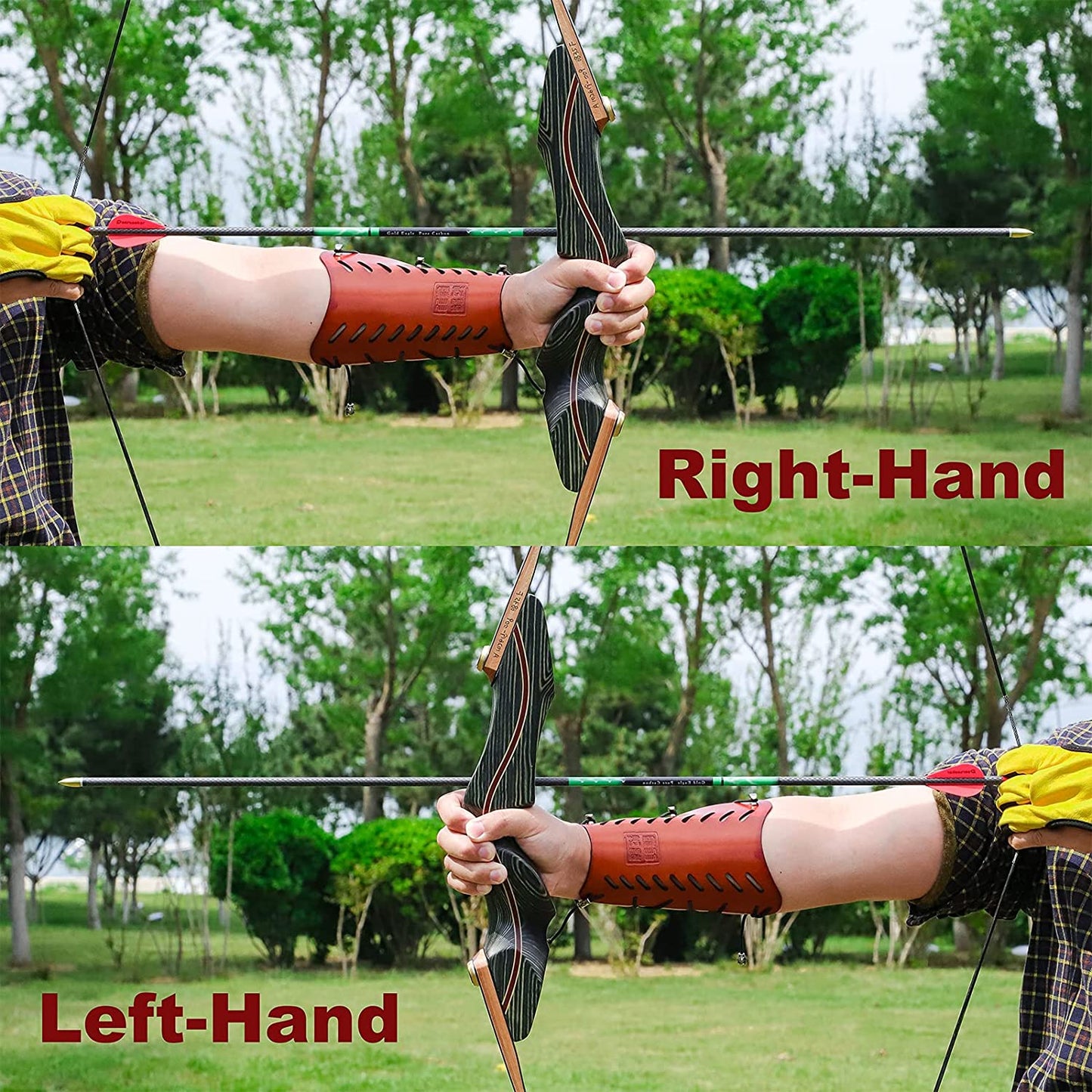 Dseeker Coyote Wooden Takedown Recurve Bow - 60 Inch AMO - Archery 30-60lb