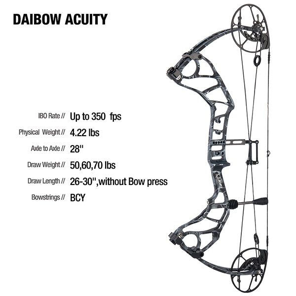 Daibow Acuity Compound Bow Hunting Compound Bow CNC Riser