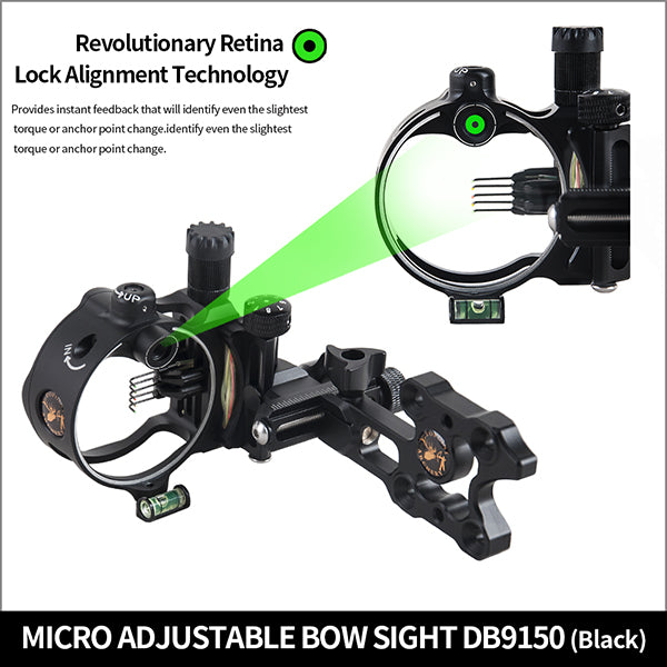 Topoint Compound Bow Sight-DB9150 Black