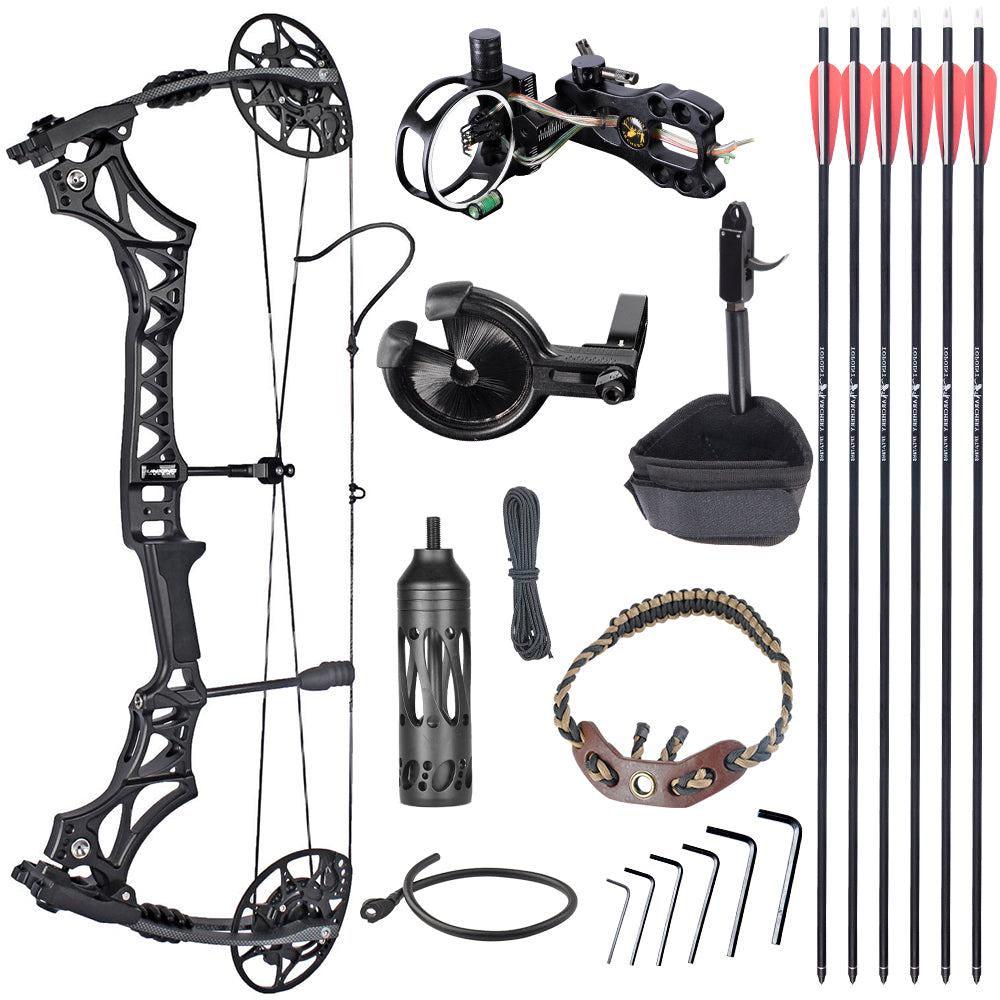Junxing M128 compound bow 40-70# RH IBO340FPS Hunting Target