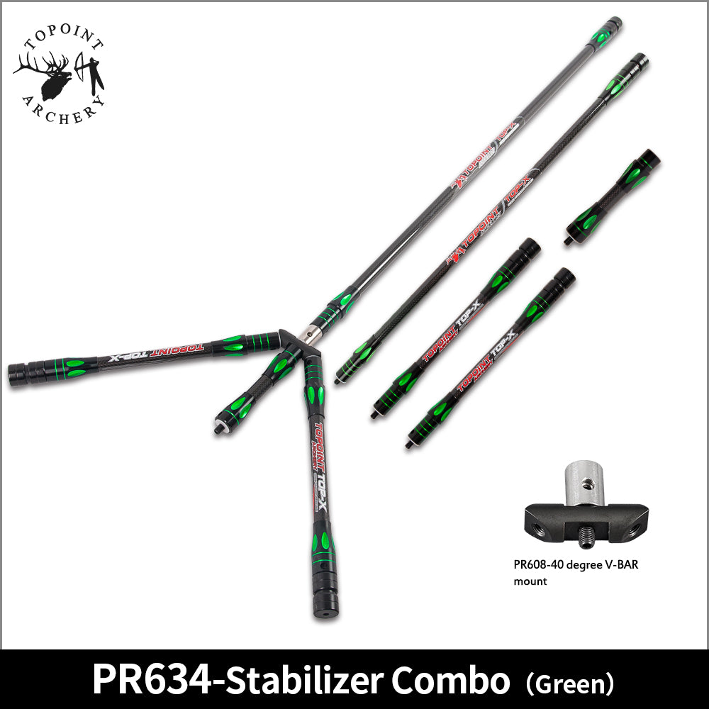 Topoint Top-X Carbon Stabilizer Set For Recurve Bow Light weight