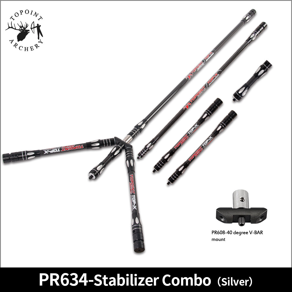 Topoint Top-X Carbon Stabilizer Set For Recurve Bow Light weight